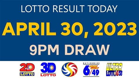 3D Swertres Results Sunday, 30 April, 2023 (04/30/2023).